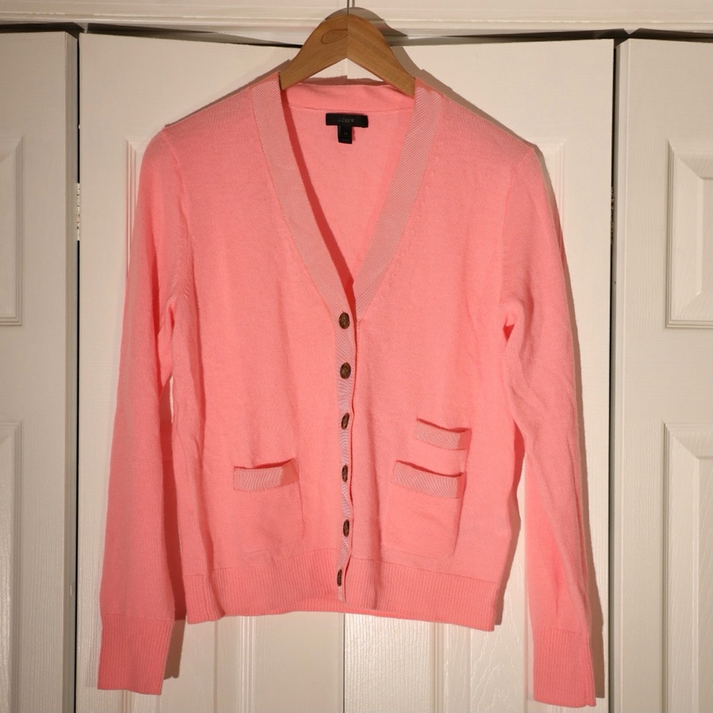 J.Crew Harlow Merino Wool Button-Up Cardigan